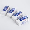 Pentel Hi-Polymer Block Eraser Small White, Pack of 8 (ZEH05BP4)