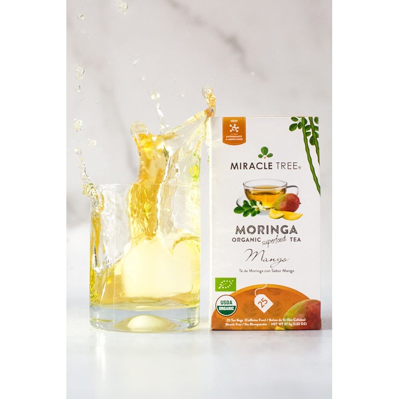Miracle Tree - 6 Count of Organic Moringa Superfood Tea,
