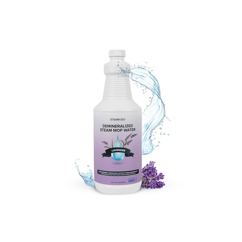 Steam & Go Demineralized Water for Steam Cleaner - PVC-Free