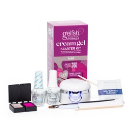 Gelish Cream Gel - Solid Gel Nail Polish, Solid Gel Nail Polish Palette, Cream Gel Nail Polish with Brush, LED Cure, Long-Lasting Soak Off Polish (Bold Starter Kit, 1)