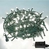 YIQU White 82FT 200 LED Christmas String Lights Outdoor/Indoor (Extendable