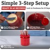 PriorityChef Butter Crock with Lid with Water Line, Ceramic French