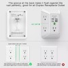 QINLIANF 5 Outlet Extender Surge Protector Multi Plug Wall Adapter