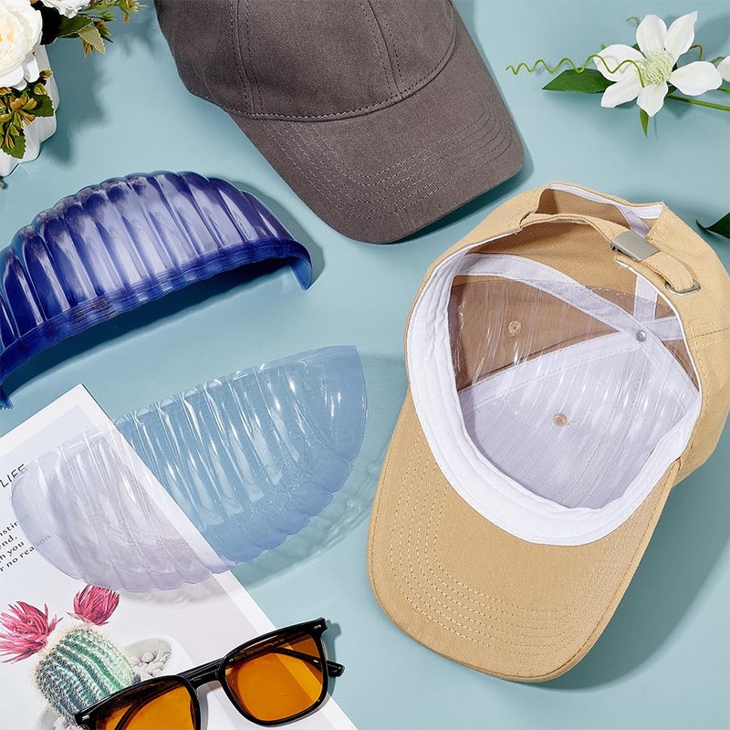 FINGERINSPIRE 24pcs Hat Support Pad Holder Clear Plastic Cap Insert