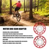 2pcs 104BCD Chainring Adapter Tooth Plate Aluminum Alloy 46T Mid