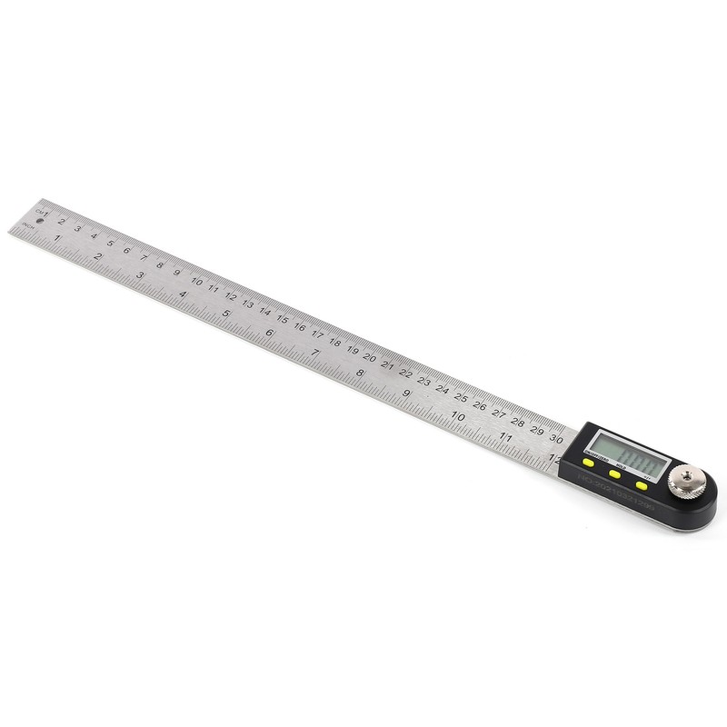 Digital Angle Finder LED Display Stainless Steel Metric Imperial 360°