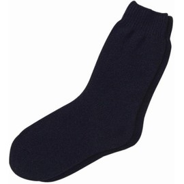 Kobe Seitsu Men's Super Loose Oversized Large Bottom Hair Blend Navy 9.4 - 11.4 inches (24 - 29 cm)