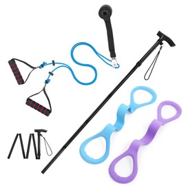 Shoulder Rehab and Home Therapy Pro Kit │Physical Therapy Pulley,Shoulder Wand and Resistance Band,Promote Shoulder Rehabilitation​