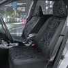 BDK Black Leopard Car Seat Covers for Front Seats, Animal