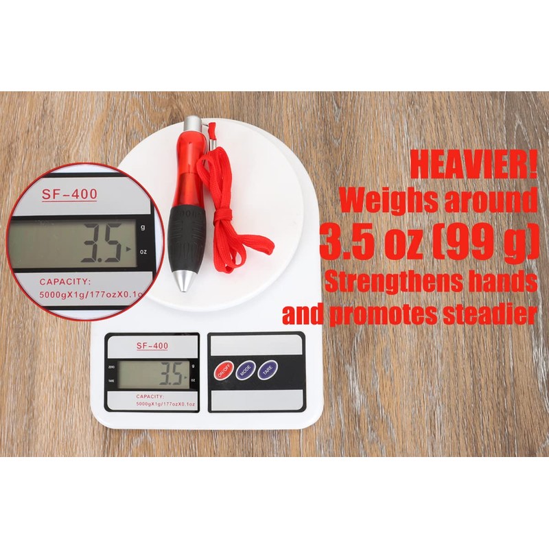 Big Weighted Fat Pens for Parkinsons Patients, Essential Tremors, Arthritis