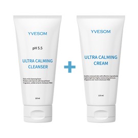 [Cleansing Foam + Cream Set] Ipsom Vegan Ultra Calming Moisture Soothing Line Vegan Skincare Set / [클렌징폼+크림 세트] 입솜 비건 울트라 카밍 수분진정라인 Vegan Skincare Set