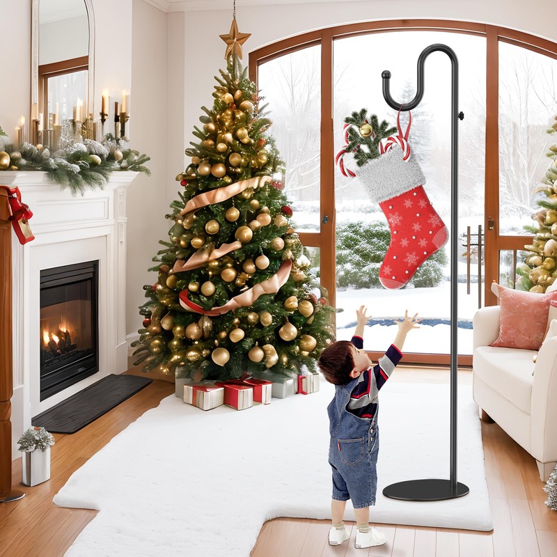 74" Shepherds Hook Stand for Plant: Hanging Bird Feeders, Plants,