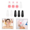 Baluue 3sets Face Mask Brush Black Multi-function Mask Spatula Portable