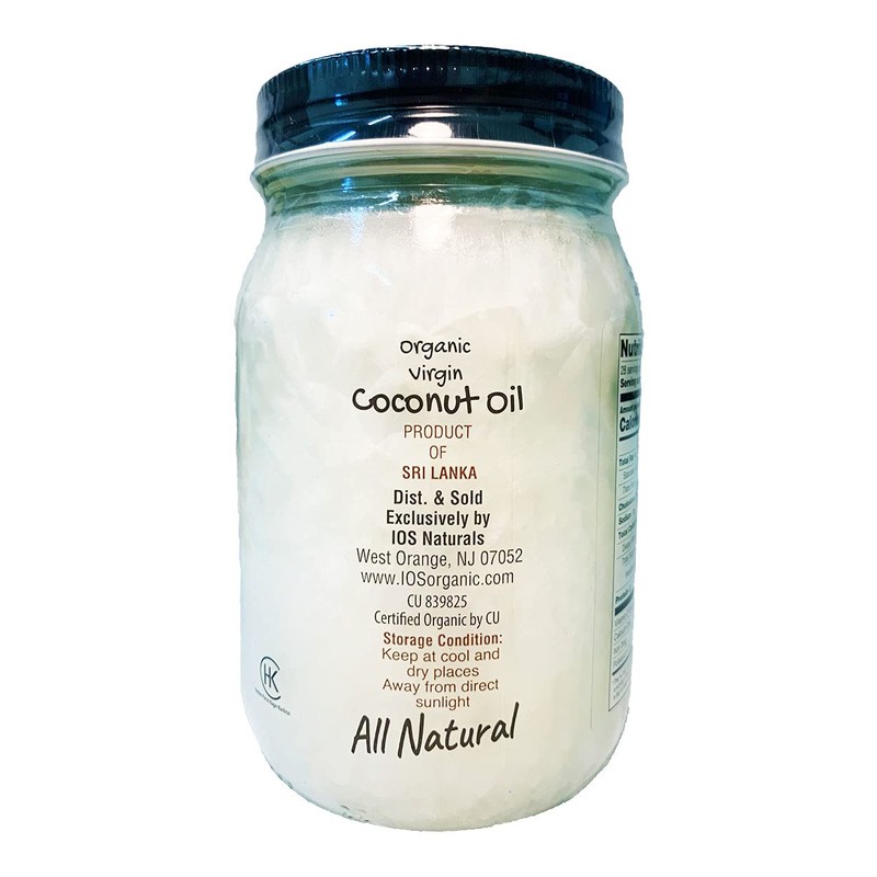 IOS love Organic Virgin Coconut Oil, Cold-Pressed - Natural Hair
