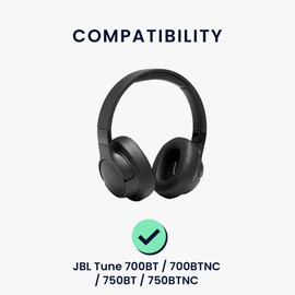 kwmobile 2 x Ear Pads for JBL Tune 700BT / 700BTNC / 750BT / 750BTNC Ear Pads - Replacement Ear Pads - Headphone Replacement Pads for Over Ear Headphones