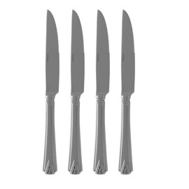 Oneida Deauville Set of 4 Steak Knives 18/10 Stainless Steel