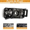 WEELMOTO Headlight for 02-05 Dodge Ram 1500 Pickup Headlamp for