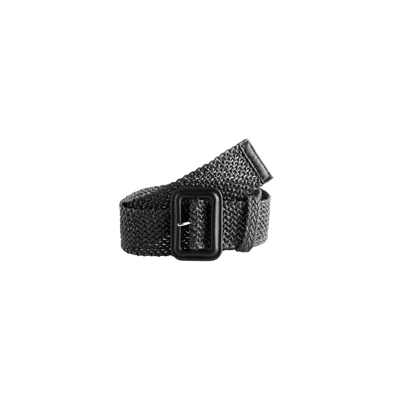 NEXT Wide Raffia Belt, black