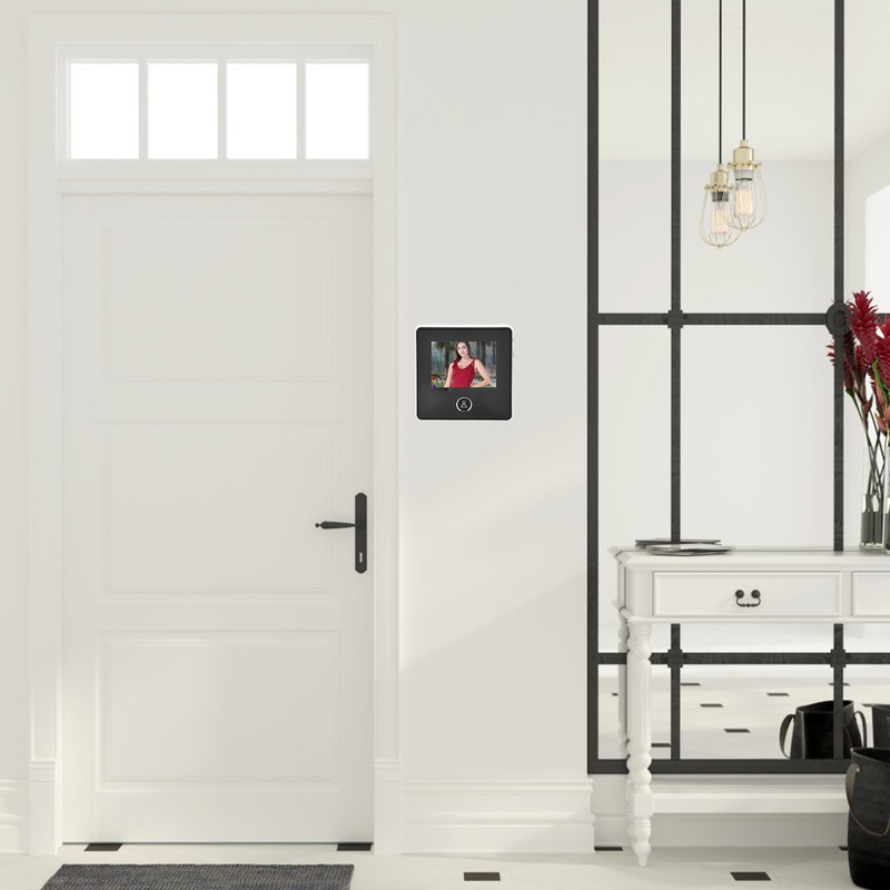 2.8in 0.3MP Digital Door Peephole Viewer Doorbell Camera 90° Wide