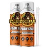 Gorilla Spray Foam Sealant, Light Gray Color, 12 Ounce (Pack