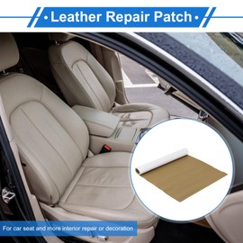 VekAuto Self Adhesive Leather Repair Patch 59"x15.7" Leather Repair Tape for Automotive Car Seat Sofa Couches Chair Interior Trim Strong Stickiness PVC Khaki