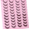 Manga Lashes Natural Look Anime False Eyelashes 20 Pairs Clear