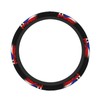 ZJHFSGMY Puerto Rico Flag Steering Wheel Cover, Universal Fit, 15-Inch