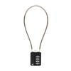 RESET-200 (1 Pack) 4 Digit Combination Flexible Cable Padlock,12 inch