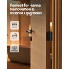 Black Door Hinges - 12 Pack 3.5 Inch Rounded with