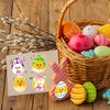 24 Pieces Easter Make A Face Animal Stickers with Easter