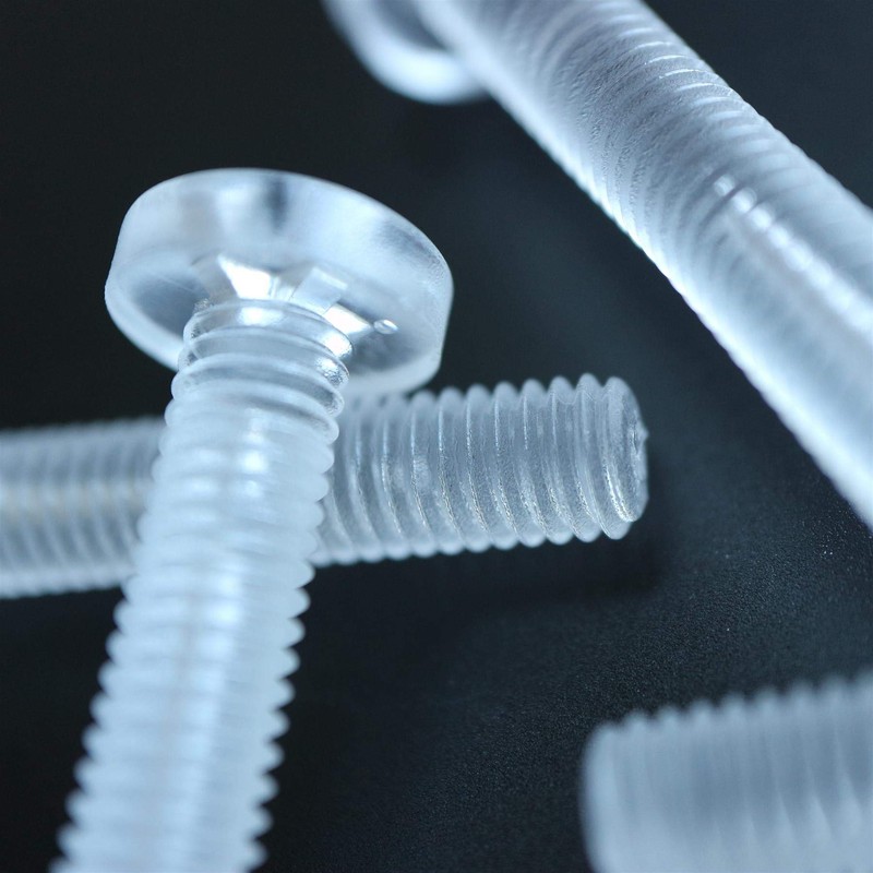 Pack of 60 Transparent Clear Plastic Acrylic M6 x 60mm