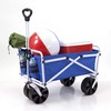 YSC Folding Beach Wagon – Collapsible Cart with Wheels –