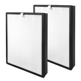 400 HEPA Air Purifier Filter Replacement, Compatible with Puroair 400 Air Purifier, 3-in-1 High-Efficiency Activated Carbon, 2 Pack