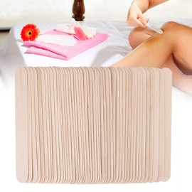 Varillas de Cera de Madera, 50 Unidades/Caja Depilación Madera Depilatoria Cabello Eliminación Cejas Varillas Aplicadoras Cera Varillas Madera Varillas Aplicadoras Cera el Hogar Salón