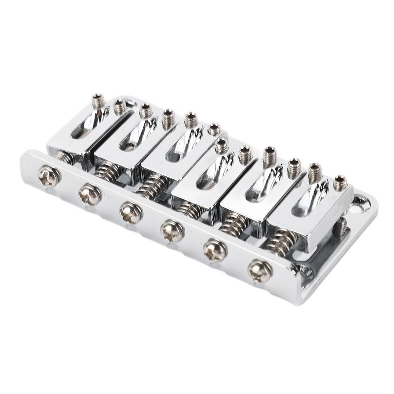 6 String Guitar Bridge Replacement Zinc Alloy Electric Guitar Saddle