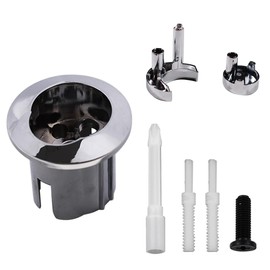 Toilet Flush Button Dual Flush Push Button Threaded Push Rods Short Body Compatible with D2D AH0001800R Motorhome