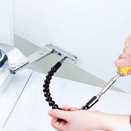 Flexible Extension Drill, 11.6inch Screwdriver Bit Extension Universal Flexible Shaft Screwdriver with Magnetic Bit, Extension Screwdriver Bit for Computer Chassis, Furniture, Electrical