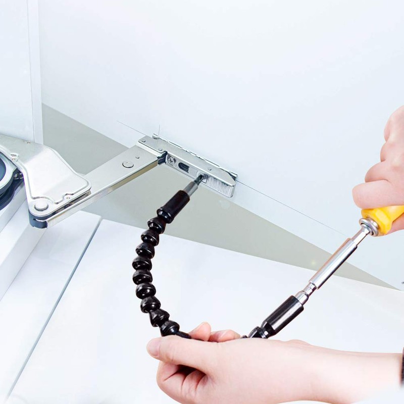 Flexible Extension Drill, 11.6inch Screwdriver Bit Extension Universal Flexible Shaft