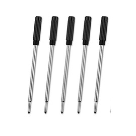 Mini Short 7 cm Black Ink Ballpoint Pen Refills (5 Black Ink)