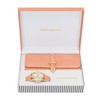 Gino Milano Women's Gold Leather Band Watch & Matching Tri-Fold