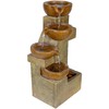 Alpine Corporation WCT726 Indoor/Outdoor Tabletop Tiered Pouring Pots Waterfall Fountain