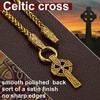 ChainsProMax Celtic Jewelry for Men Gold Plated Celtic Pendant Nordic