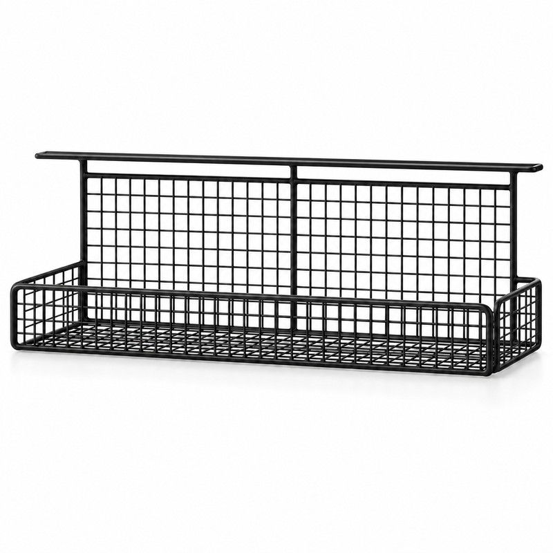 Under-Desk Cable Management Tray for Cord & Power Strip Storage