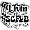 (3Pcs) Livin' The Scrub Life Sticker, Nurse Sticker, ER Nurse
