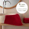 HOME ESSENTIALS 100% Cotton Luxury Hand Towels for Bathroom 12"x12",