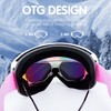 Ski Snowboard Goggles UV Protection Anti-Fog OTG Snow Skiing Glasses