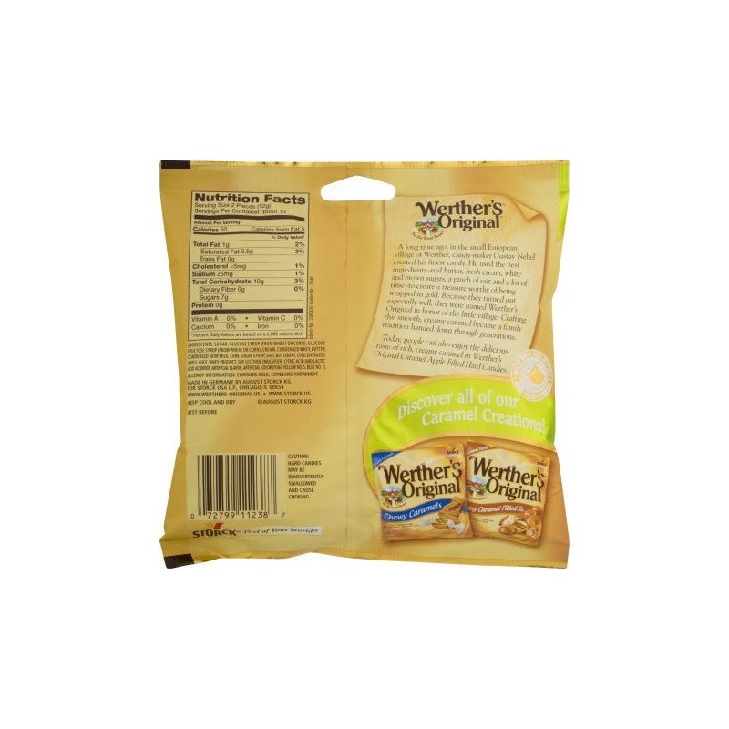 Werther's Original, Creamy Caramel Apple Filled Hard Candy, 5.5 Ounce