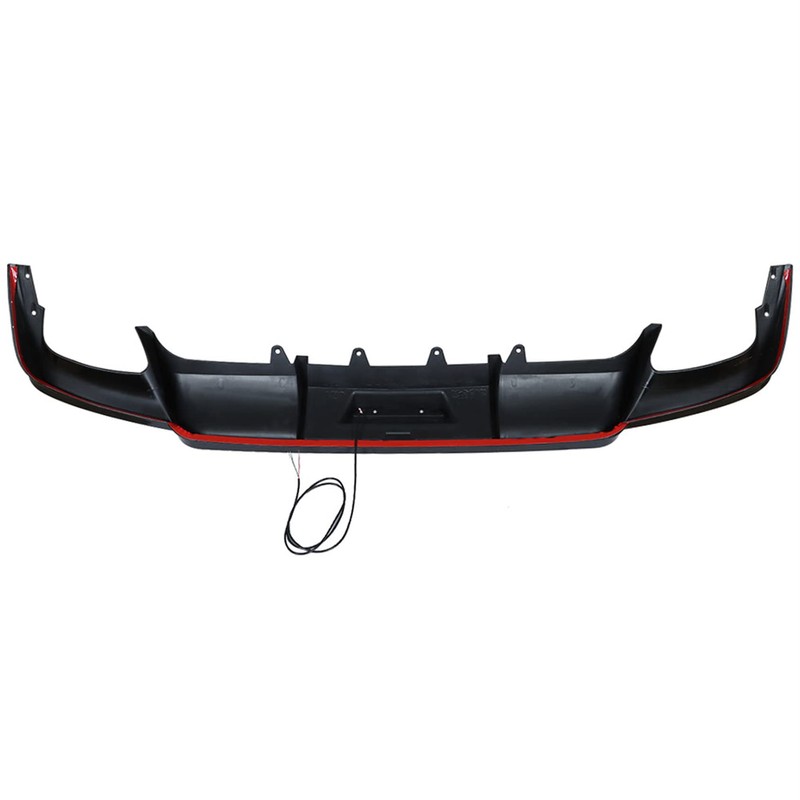 Rear Bumper Lip Spoiler Lower Diffuser with Light Plastic TRD