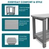 Outside Side Table, Weather Resistant Grey
