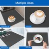 KIPTVO Draining Board Mats, Kitchen Super Absorbent Draining Mat, Folding